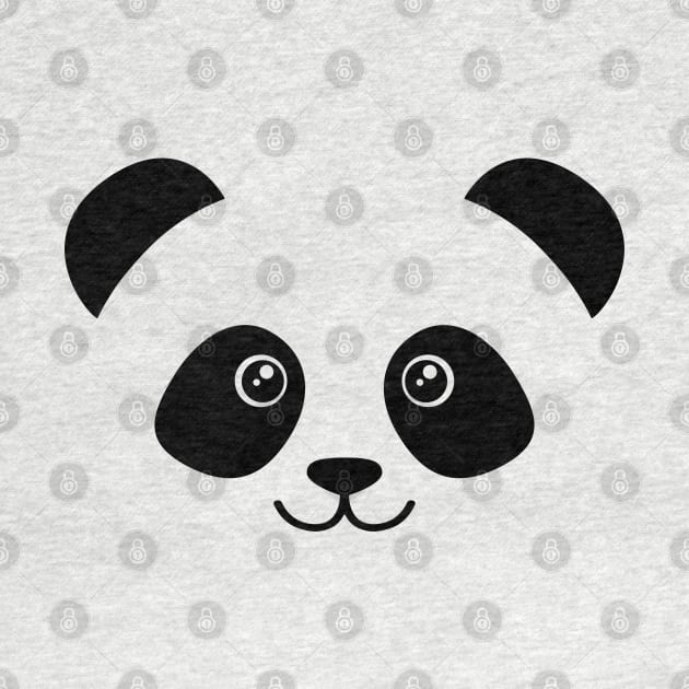 Cute Panda Face by monolusi